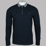Farah LS Vancouver Polo Shirt True Navy