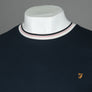 Farah Meadows Cotton Pique T-Shirt True Navy