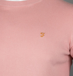Farah Mullen Cotton Sweater Pink Rose