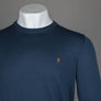Farah Mullen Merino Wool Sweater Blue River