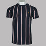 Farah Peralta Stripe T-Shirt True Navy