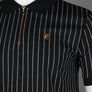 Fila Gold Patton Jacquard Stripe Polo Shirt Black/Egret