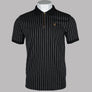 Fila Gold Patton Jacquard Stripe Polo Shirt Black/Egret