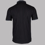 Fila Vintage BB1 Classic Striped Polo Shirt Black/Gardenia/Fig/Charcoal