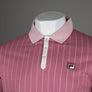 Fila Vintage BB1 Classic Striped Polo Shirt Heather Rose/Pink Nectar/Gardenia