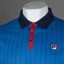 Fila Vintage BB1 Classic Striped Polo Shirt Turkish Sea/Fila Navy/Fila Red