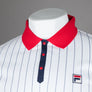 Fila Vintage BB1 Classic Striped Polo Shirt White/Fila Red/Fila Navy