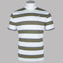 Fila Vintage Ben Stripe T-Shirt White/Fila Navy/High Visability Yellow
