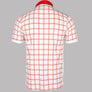 Fila Vintage Bobby Check Polo Shirt Gardenia/Fila Red