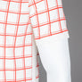Fila Vintage Bobby Check Polo Shirt Gardenia/Fila Red