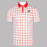 Fila Vintage Bobby Check Polo Shirt Gardenia/Fila Red