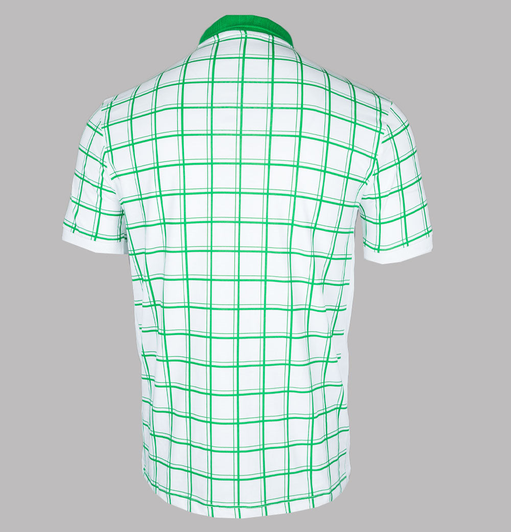Fila Vintage Bobby Check Polo Shirt White/Jelly Bean Green – Bronx