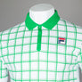 Fila Vintage Bobby Check Polo Shirt White/Jelly Bean Green