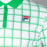 Fila Vintage Bobby Check Polo Shirt White/Jelly Bean Green