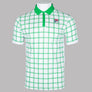 Fila Vintage Bobby Check Polo Shirt White/Jelly Bean Green