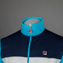 Fila Vintage Didier Colour Block Track Jacket Cyan Blue/Fila Navy/Fila Red/Gardenia