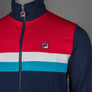 Fila Vintage Didier Colour Block Track Jacket Fila Navy/Fila Red/Gardenia/Cyan Blue