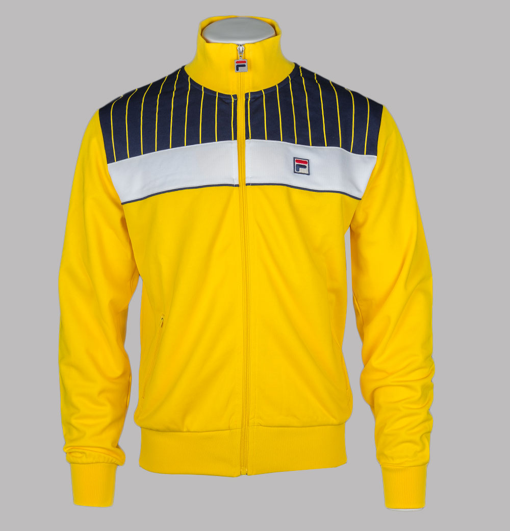 Fila Vintage Eccellente Track Top High Visability Yellow/Fila Navy