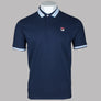 Fila Vintage Faraz Tipped Polo Shirt Fila Navy/White/Vista Blue