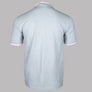 Fila Vintage Faraz Tipped Polo Shirt High Rise Grey/Prism Pink/White