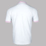 Fila Vintage Faraz Tipped Polo Shirt White/Prism Pink/High Rise Grey