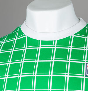 Fila Vintage Freddie Check T-Shirt Jelly Bean Green/White