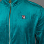 Fila Vintage Irving 2 Velour Tracksuit Top Deep Lagoon/Gardenia