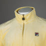 Fila Vintage Irving 2 Velour Tracksuit Top Popcorn/White