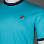 Fila Vintage Marconi Ringer T-Shirt Cyan Blue/Fila Navy