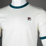 Fila Vintage Marconi Ringer T-Shirt Gardenia/Deep Lagoon