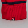 Fila Vintage Markee Chunky Knit Bobble Beanie Fila Red