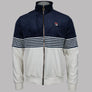 Fila Vintage Merrick Stripe Velour Track Jacket Fila Navy/Gardenia