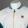Fila Vintage Miguel Velour Archive Track Top Gardenia/Deep Lagoon