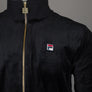 Fila Vintage Nero Velour Track Top Black
