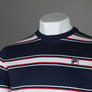 Fila Vintage Sanders Stripe T-Shirt Fila Navy/White/Fila Red