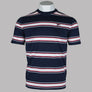 Fila Vintage Sanders Stripe T-Shirt Fila Navy/White/Fila Red