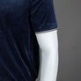 Fila Vintage Terry Velour Polo Shirt Fila Navy/Gardenia