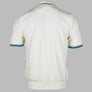 Fila Vintage Terry Velour Polo Shirt Gardenia/Deep Lagoon