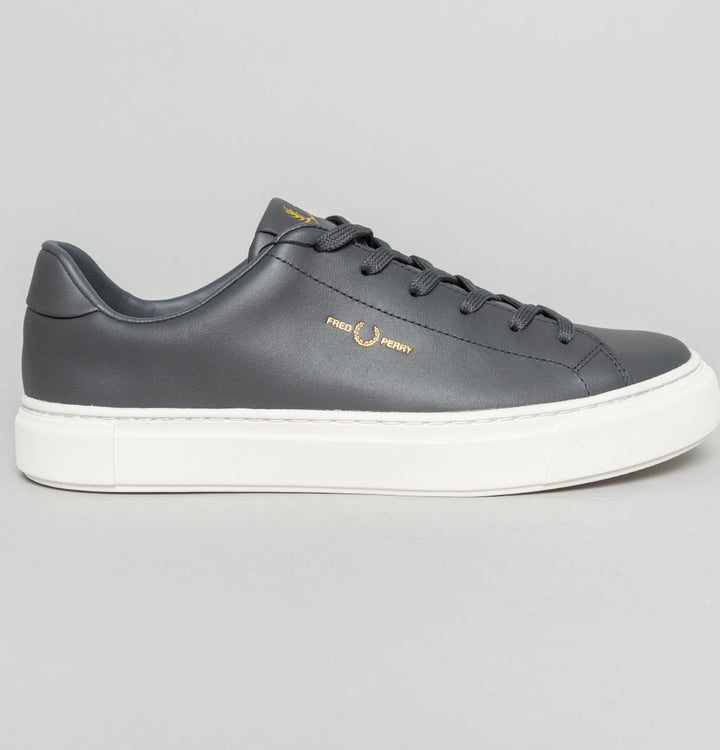 Fred Perry B71 Leather Trainers Gunmetal