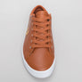 Fred Perry Baseline Leather Trainers Tan Brown