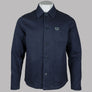 Fred Perry Bedford Cord Overshirt Dark Airforce