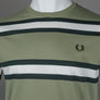 Fred Perry Bold Stripe T-Shirt Olive Mint