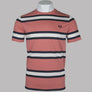 Fred Perry Bold Stripe T-Shirt Putty Pink