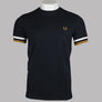 Fred Perry Bold Tipped Pique T-Shirt Black