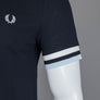 Fred Perry Bold Tipped Pique T-Shirt Navy