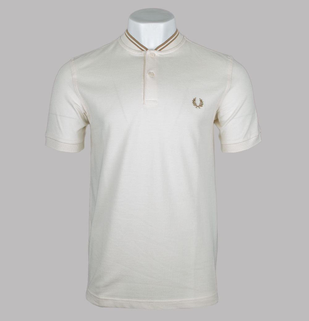 Fred perry bomber collar polo shirt on sale