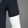 Fred Perry Bomber Collar Polo Shirt Navy/Deep Mint