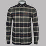 Fred Perry Brushed Tartan Shirt Field Green