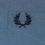 Fred Perry Button Down Collar Shirt Mid Blue