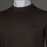 Fred Perry Classic Crew Neck Jumper Burnt Tobacco